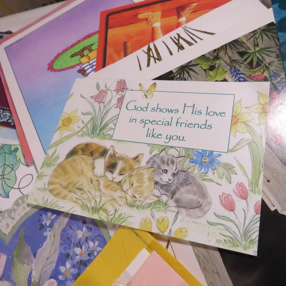 Greeting Cards (Used) and other Craft Items MIXTURE (all seasons but winter)